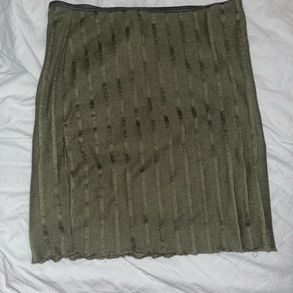 Green skirt